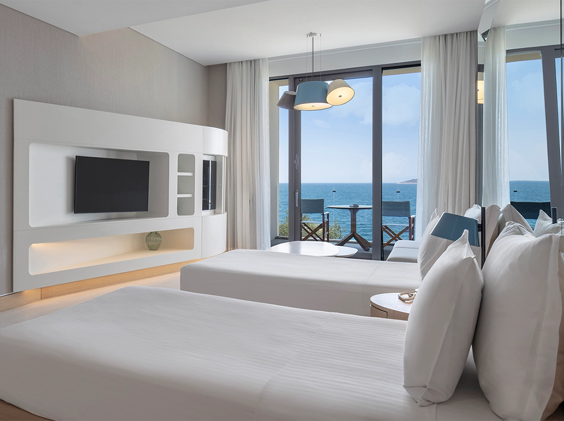 Twin Premium Room with Balcony and Sea View 3